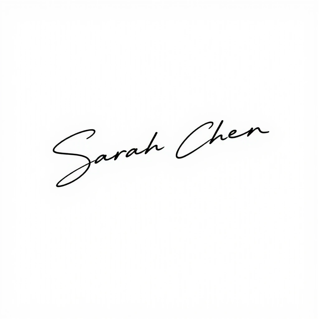 Sarah Chen signature